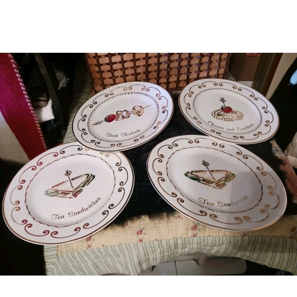 The Cellar Other - Elegant Dining The Cellar Appetizer Plates Set Of 4